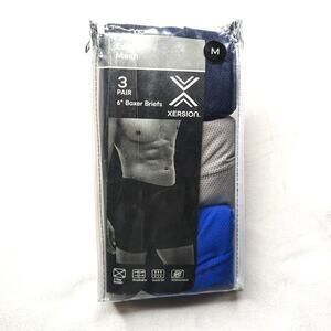 Xersion 3-Pack Boxer Briefs Men's Athletic Mesh Quick Dry Performance Underwear